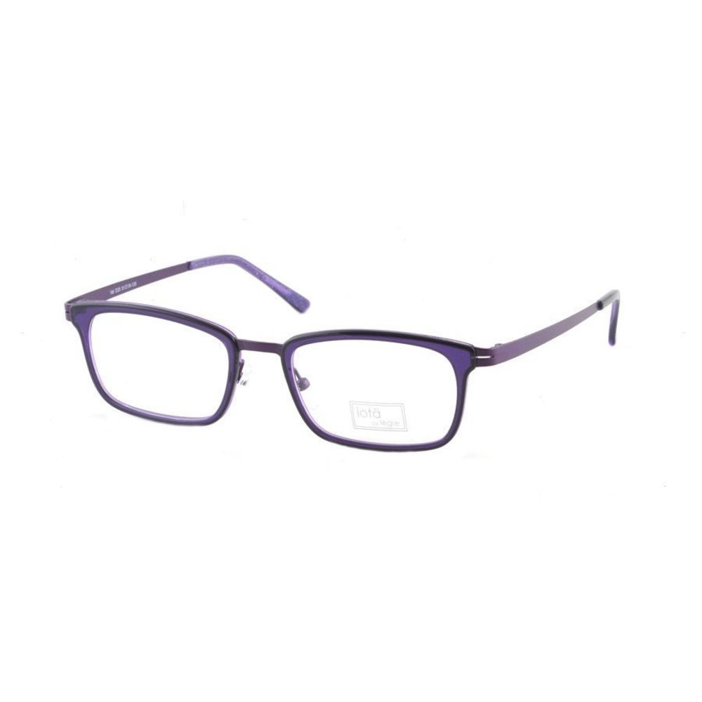 IOTA Val Eyeglasses Purple  Violet Temple 51mm